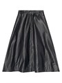 Юбка A-Line Balenciaga из бычьей кожи с застежкой-молнией, средней посадкой и четырьмя шлевками для ремня 11029352