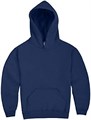 Молодёжная толстовка с капюшоном Jerzees из флиса, с прочными швами, 50% хлопка и 50% полиэстера, тёмно-синяя, размер X-Large 10022374